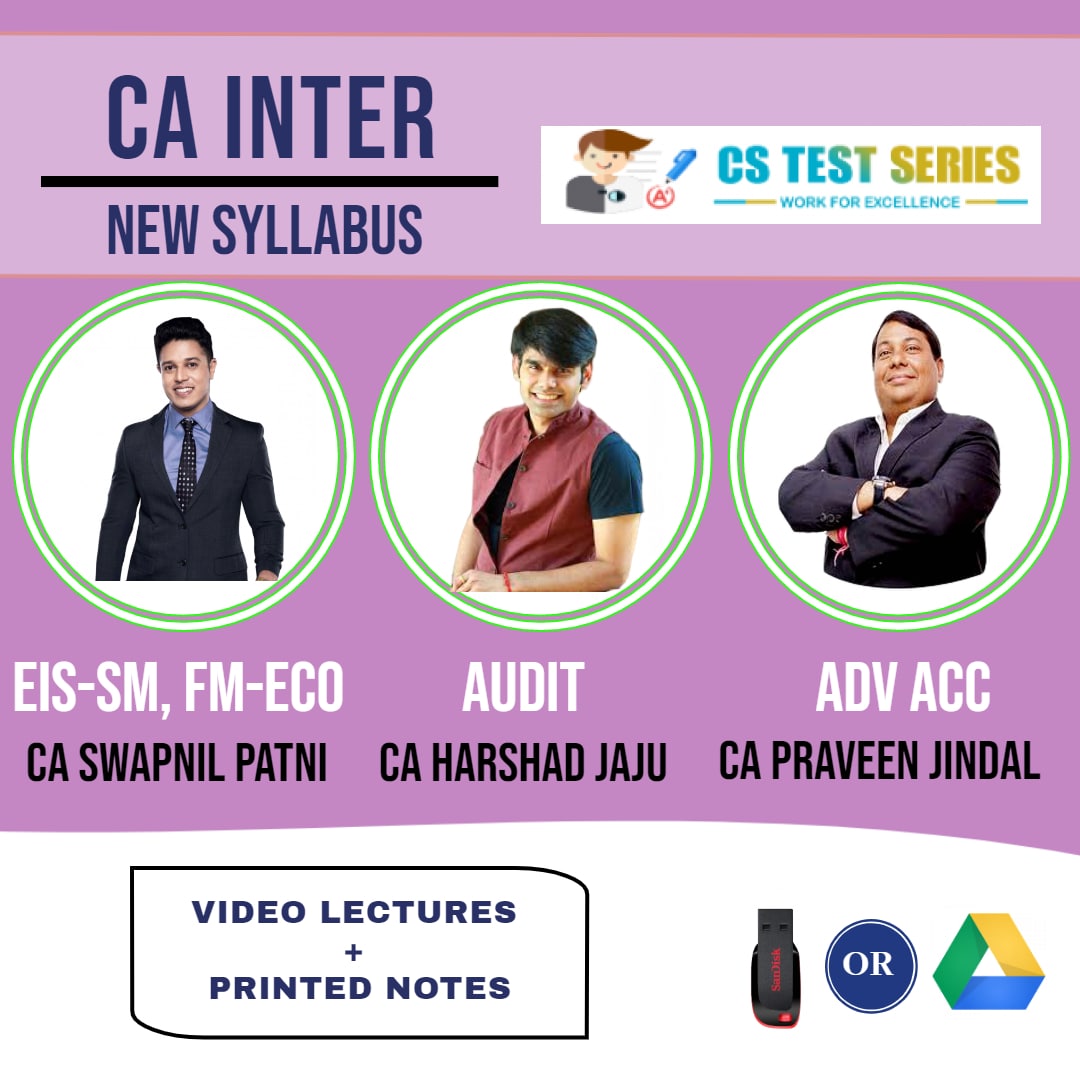CA INTERMEDIATE COMBO Group 2 Combo Full Lectures By CA Swapnil Patni   CA Pravin Jindal  CA Harshad Jaju